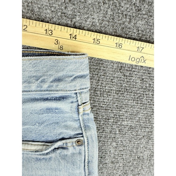 Levi's Premium 501 Women's Cut Off Shorts 27 Button Fly Light Wash Distressed - Picture 8 of 10